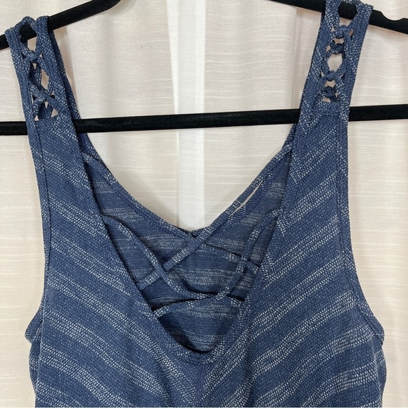 Prana blue striped serene tank nwt - Picture 3 of 7